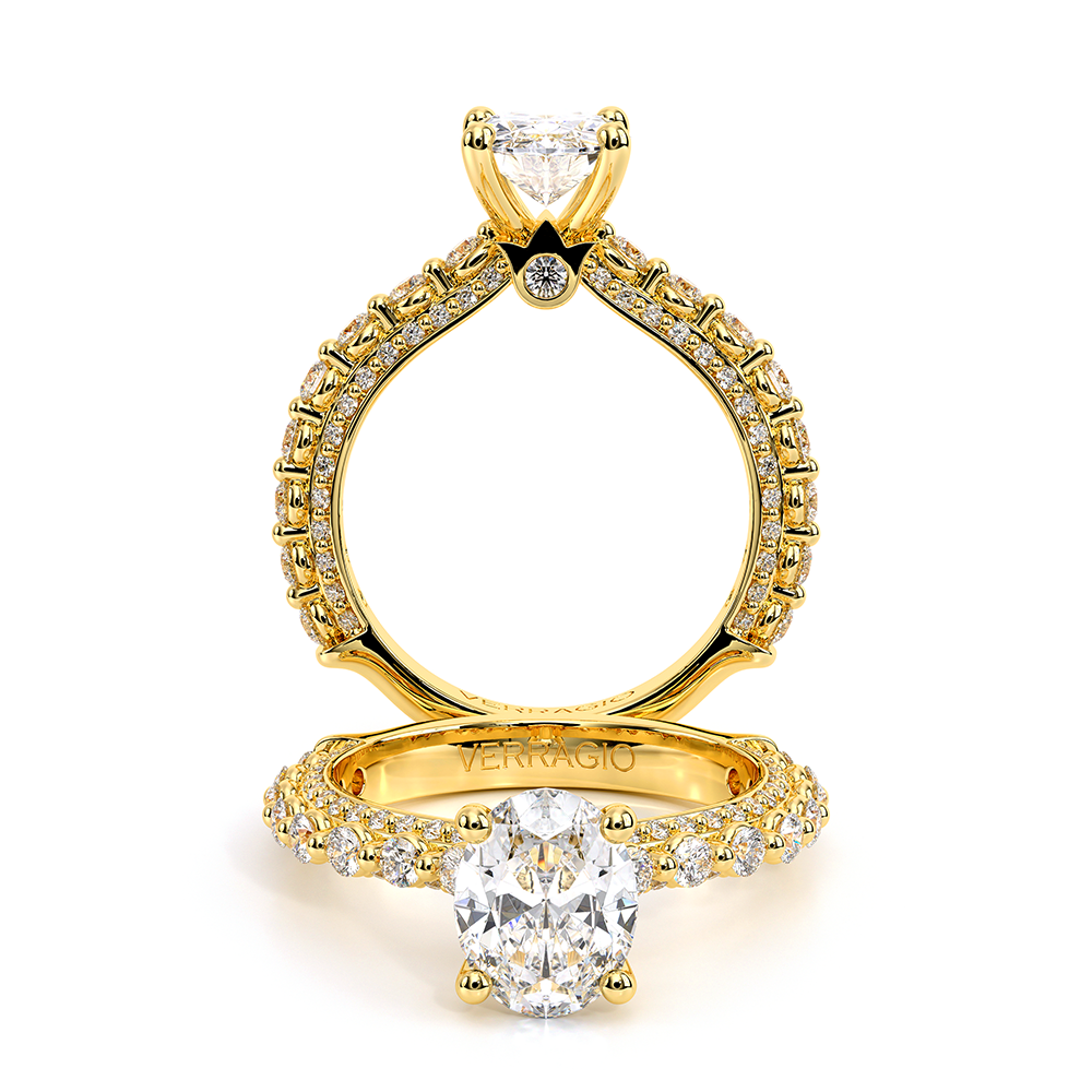 Verragio Pave Oval Engagement Ring