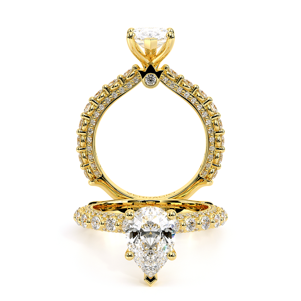 Verragio Pave Pear Engagement Ring