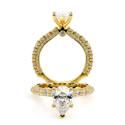 Verragio Pave Pear Engagement Ring