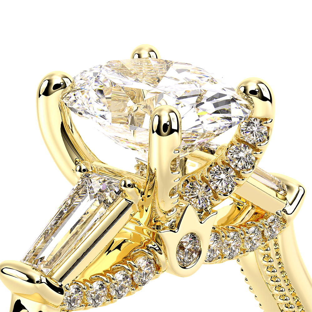 Verragio Three-Stone Oval Engagement Ring