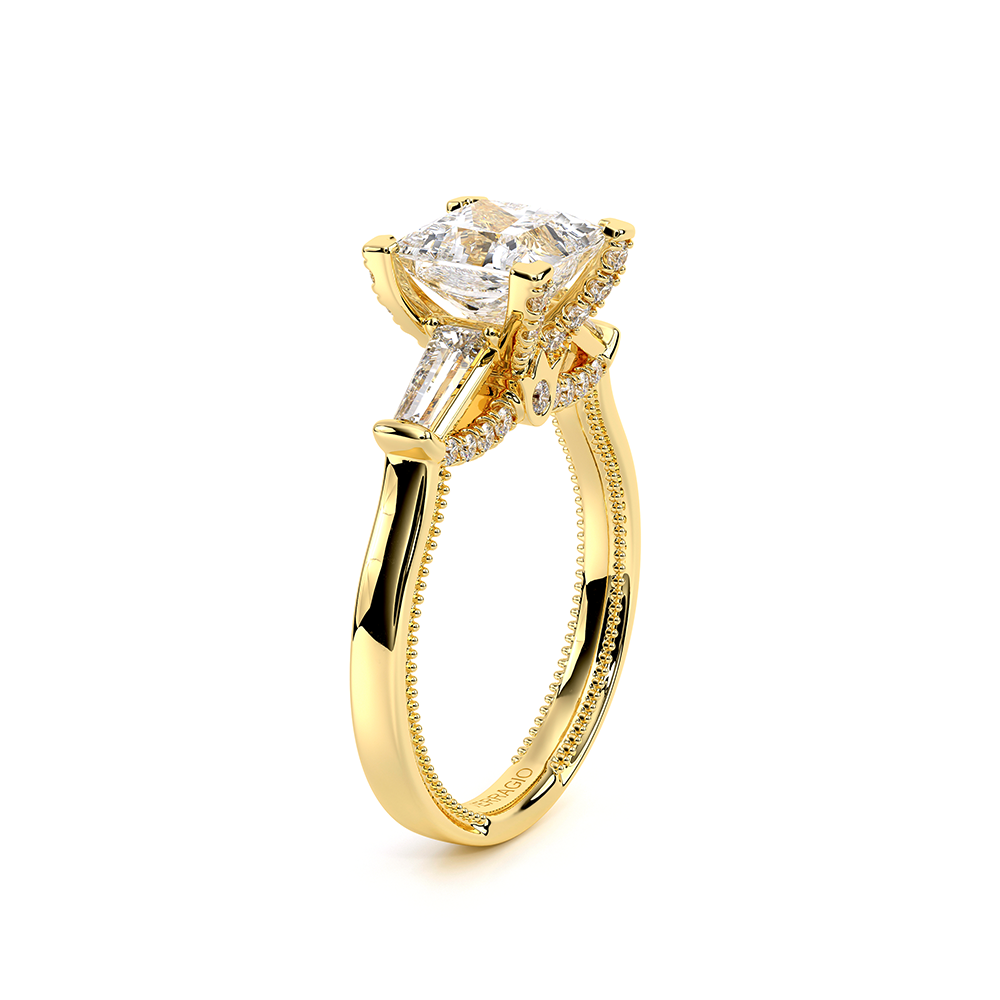 Verragio Three-Stone Princess Engagement Ring