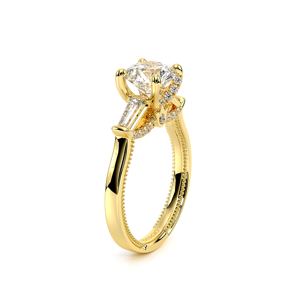 Verragio Three-Stone Round Engagement Ring