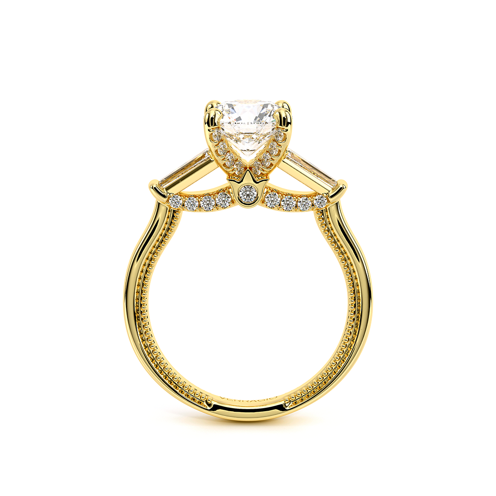 Verragio Three-Stone Round Engagement Ring