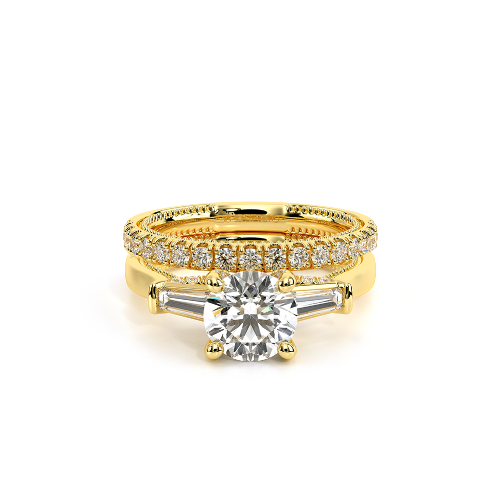 Verragio Three-Stone Round Engagement Ring