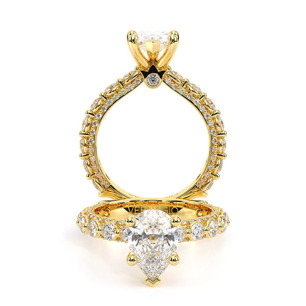 Verragio Pave Pear Engagement Ring