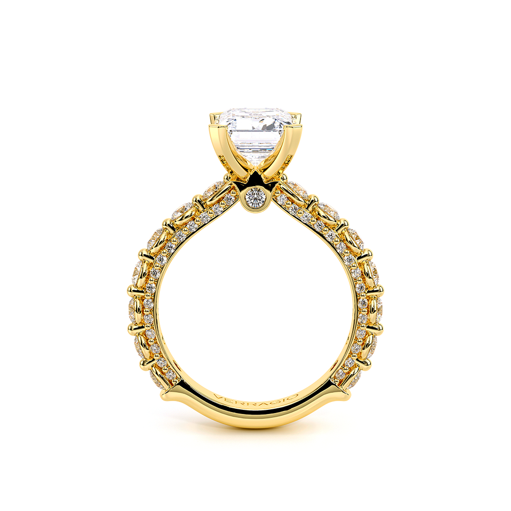 Verragio Pave Emerald Engagement Ring