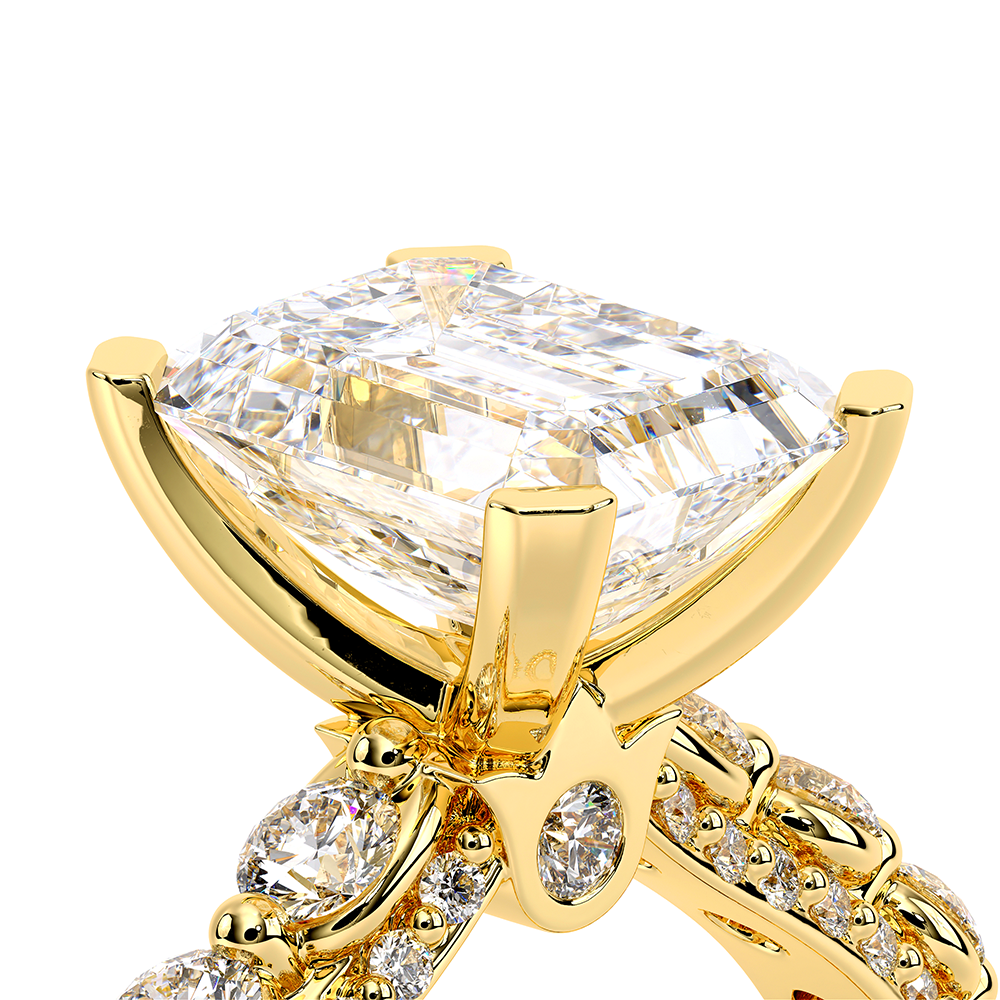 Verragio Pave Emerald Engagement Ring