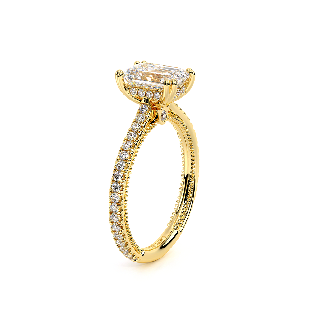 Verragio Pave Emerald Engagement Ring