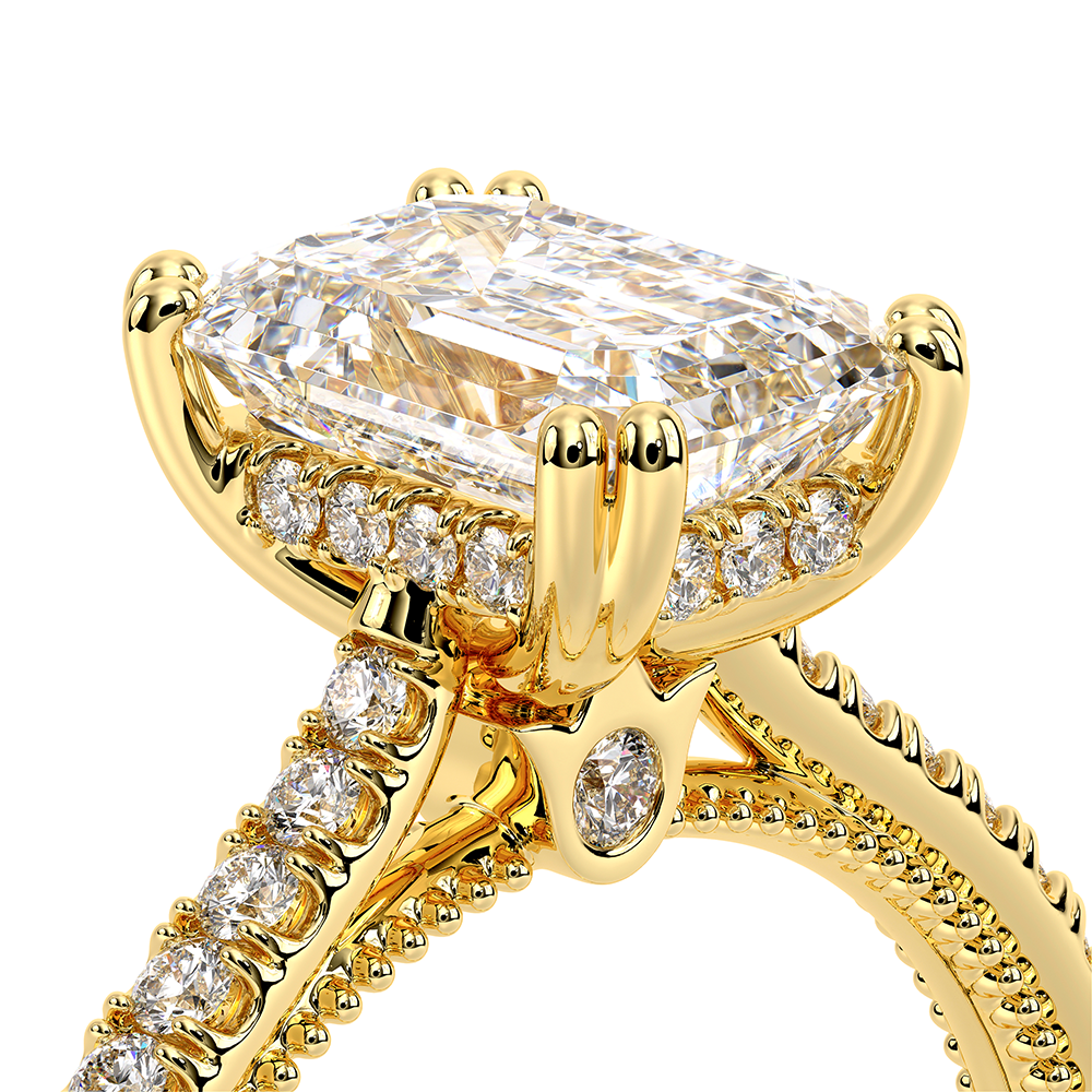 Verragio Pave Emerald Engagement Ring