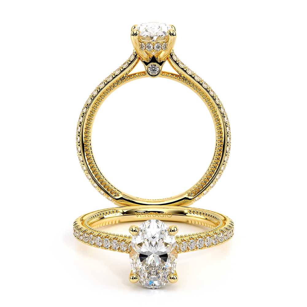 Verragio Pave Oval Engagement Ring