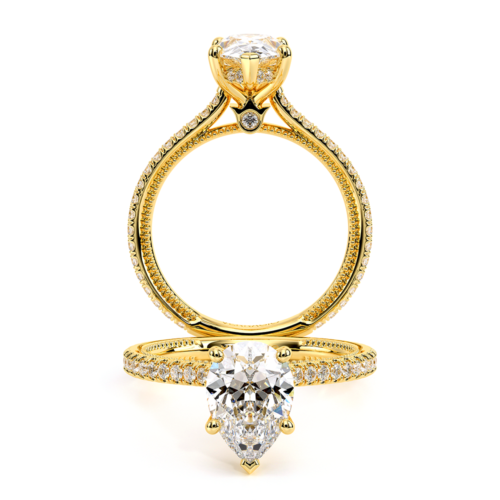 Verragio Pave Pear Engagement Ring