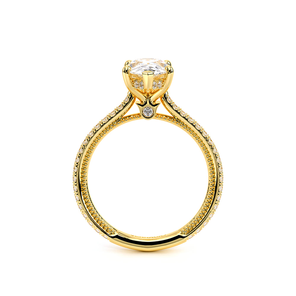 Renaissance-992PS13-18K Yellow Gold Pear