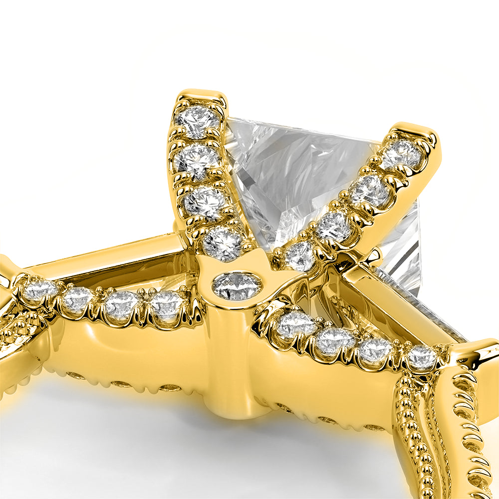Renaissance-991P15-14K Yellow Gold Princess