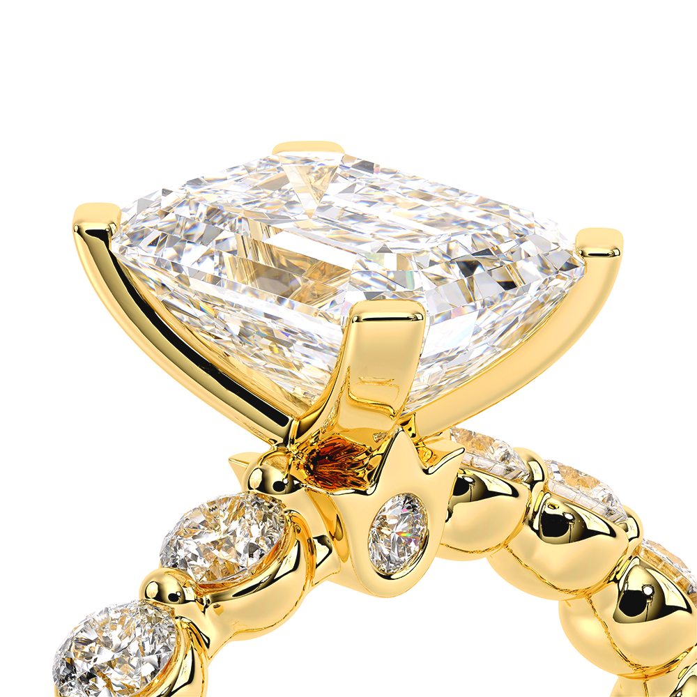 Verragio Pave Emerald Engagement Ring