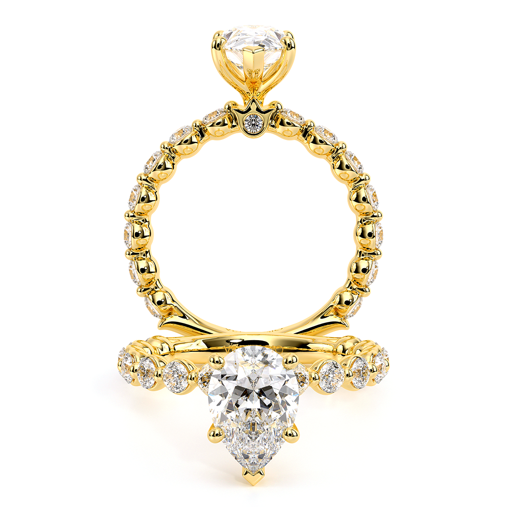 Verragio Pave Pear Engagement Ring
