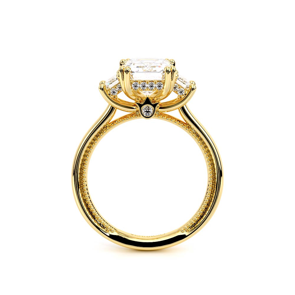 Renaissance-993EM-S-14K Yellow Gold Emerald