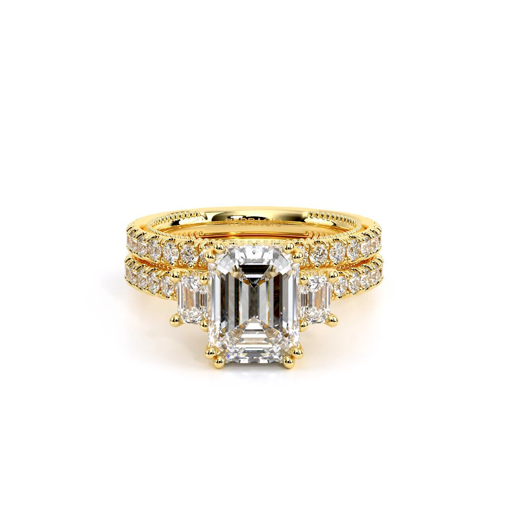 Renaissance-993EM17-18K Yellow Gold Emerald