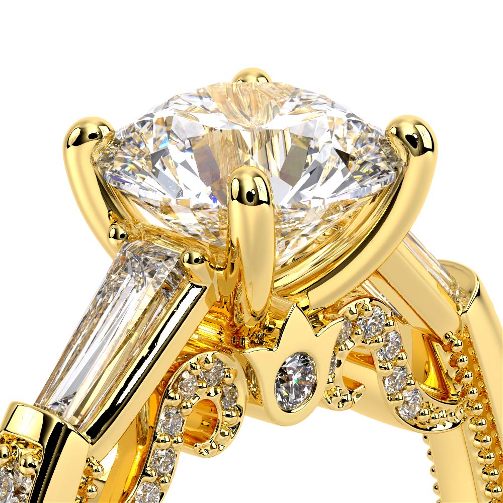 Verragio Three-Stone Round Engagement Ring