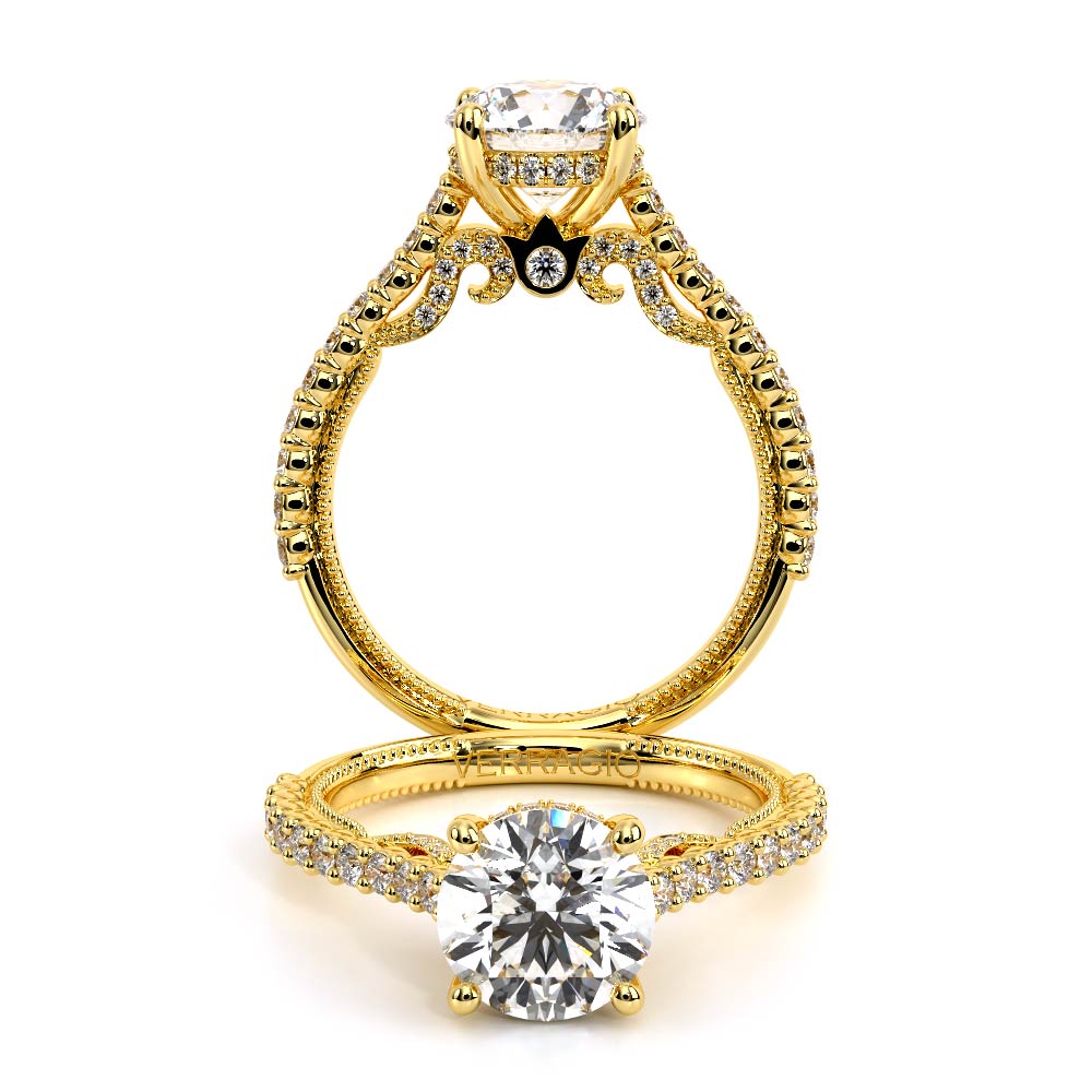Verragio Pave Round Engagement Ring