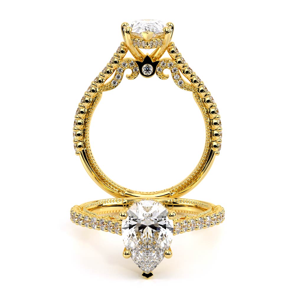 Verragio Pave Pear Engagement Ring