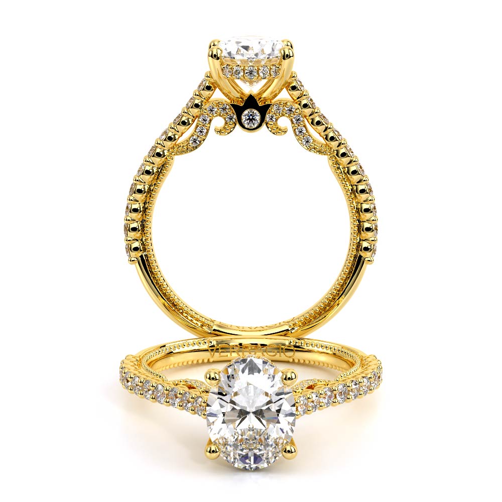 Verragio Pave Oval Engagement Ring