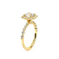 Renaissance-990CU20-18K Yellow Gold Cushion