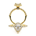 Verragio Halo Pear Engagement Ring
