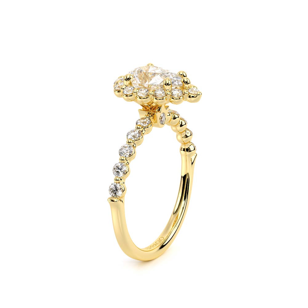Renaissance-990PS20-18K Yellow Gold Pear