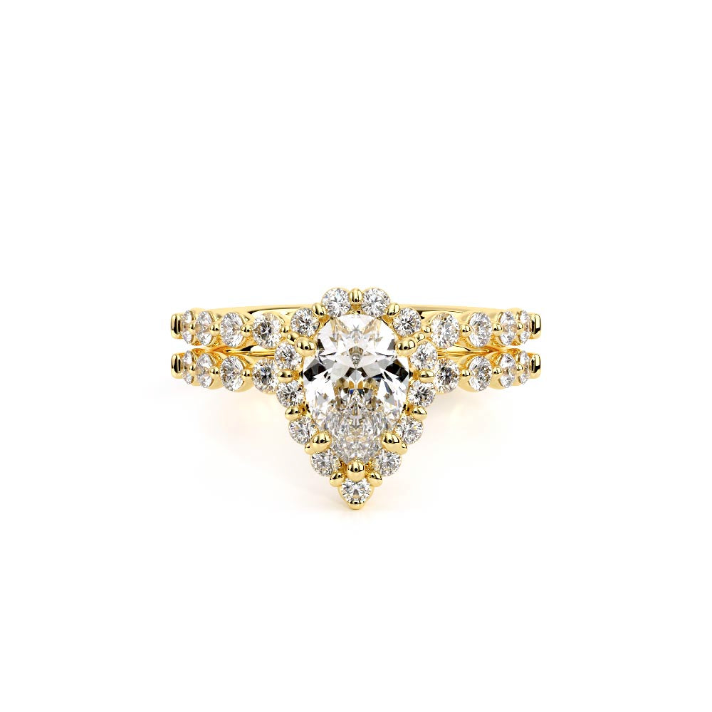 Renaissance-990PS20-18K Yellow Gold Pear