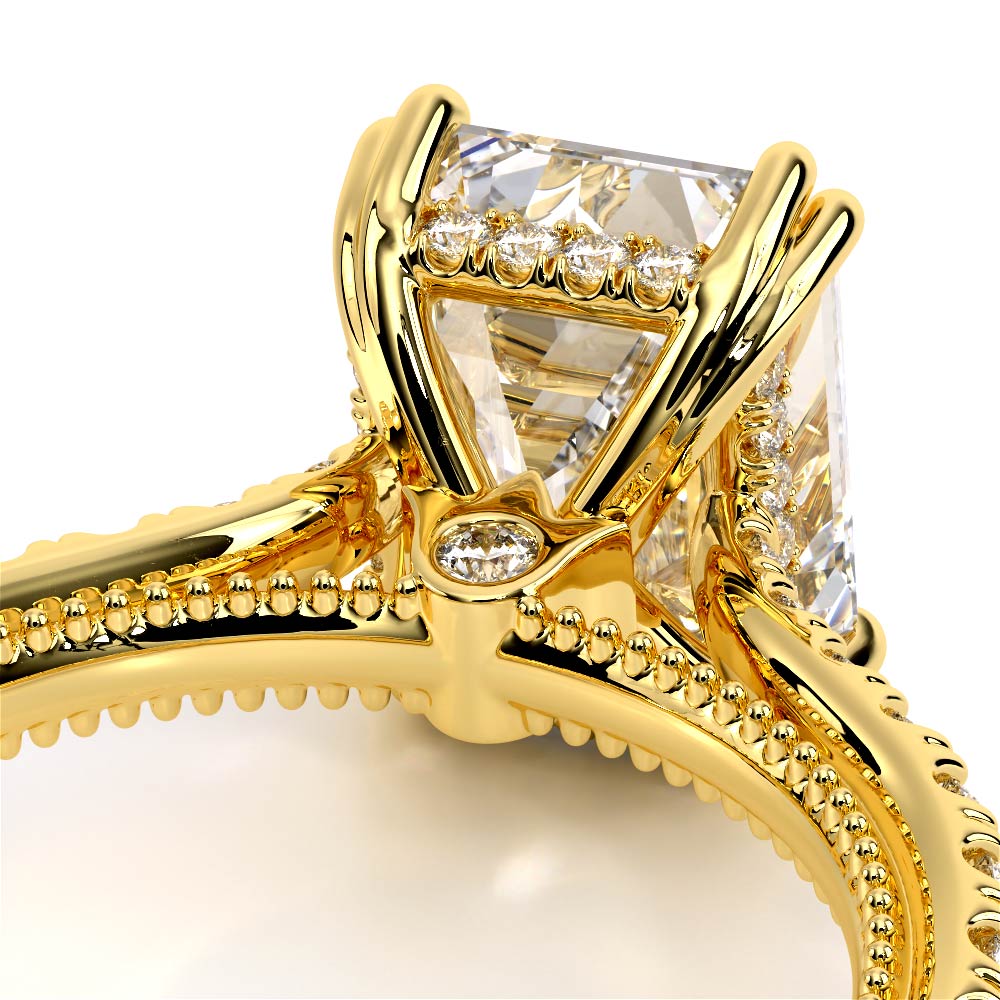 Verragio Pave Emerald Engagement Ring