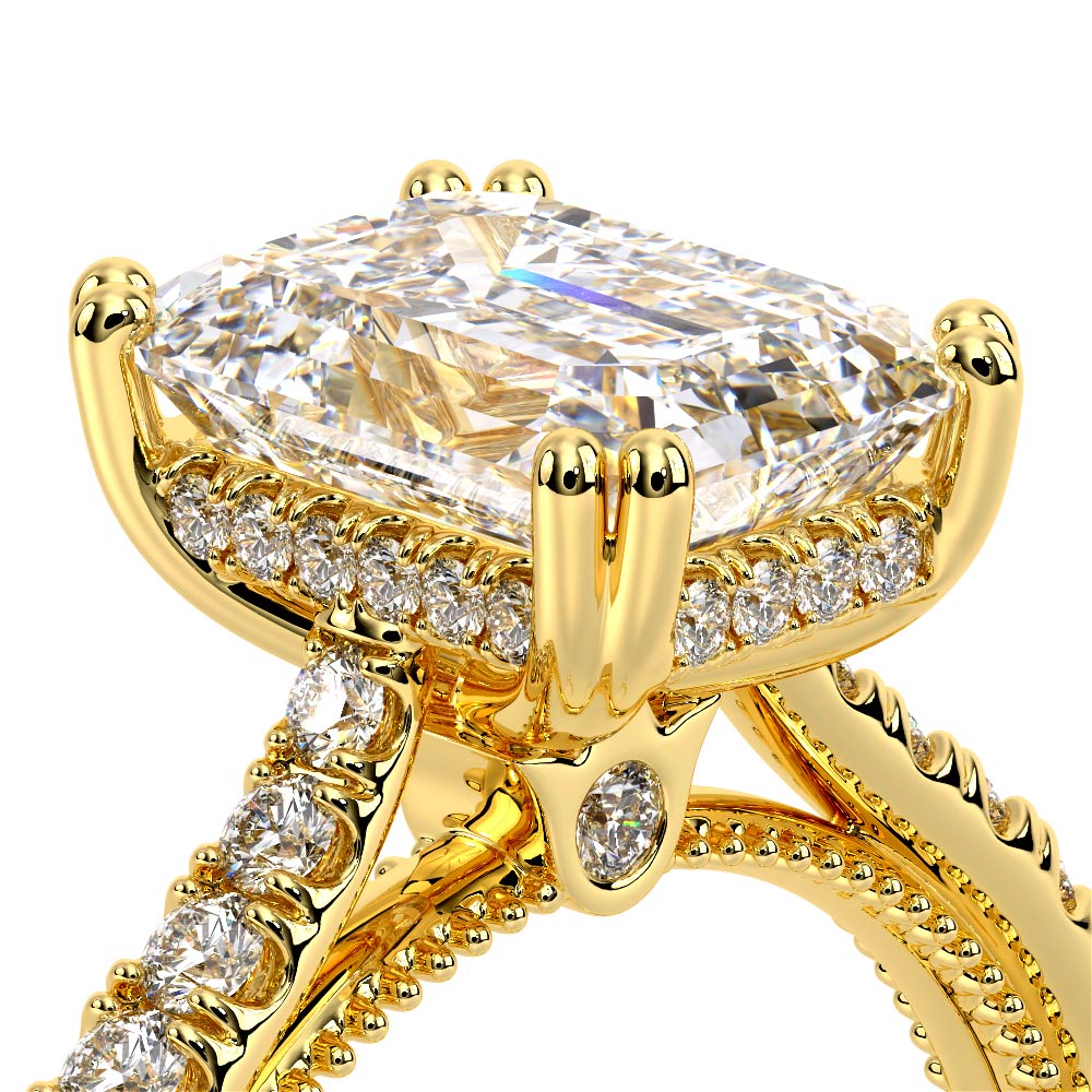 Verragio Pave Emerald Engagement Ring