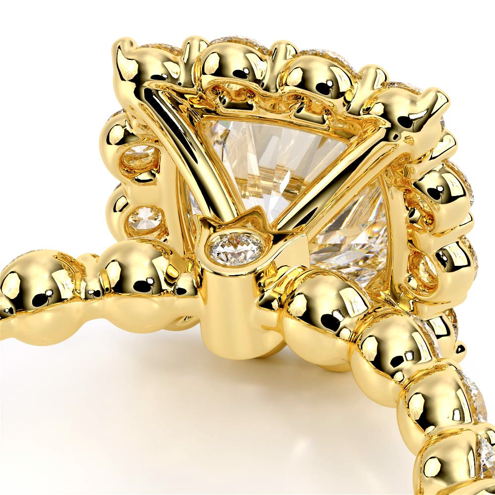 Renaissance-990CU25-14K Yellow Gold Cushion
