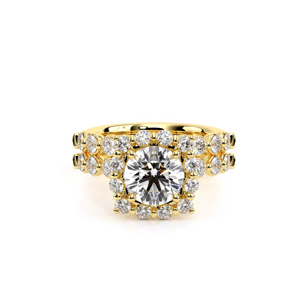 Renaissance-990CU25-14K Yellow Gold Cushion