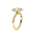 Renaissance-990CU25-14K Yellow Gold Cushion