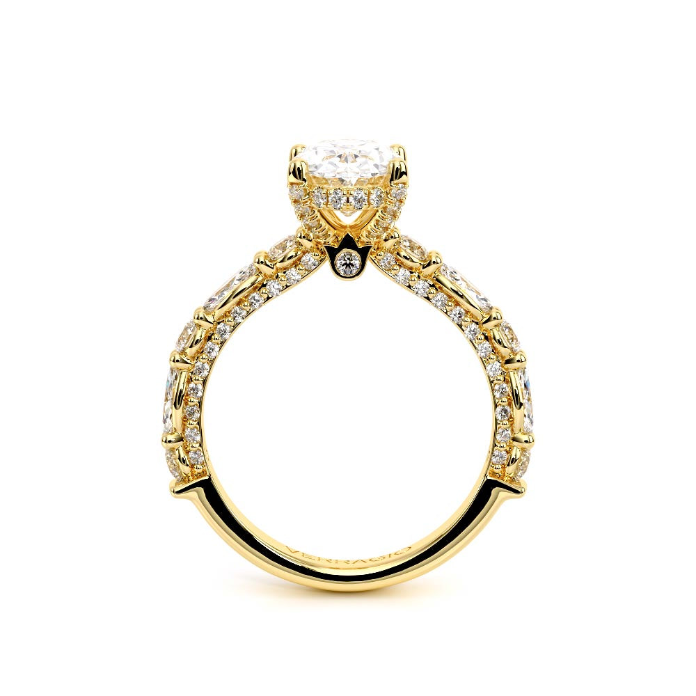 Couture-0490OV25-14K Yellow Gold Oval