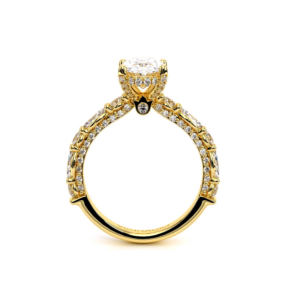Verragio Pave Oval Engagement Ring