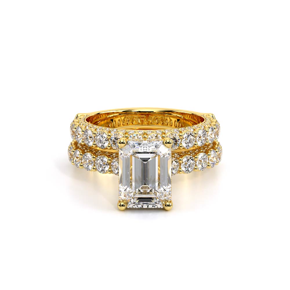 Verragio Pave Emerald Engagement Ring