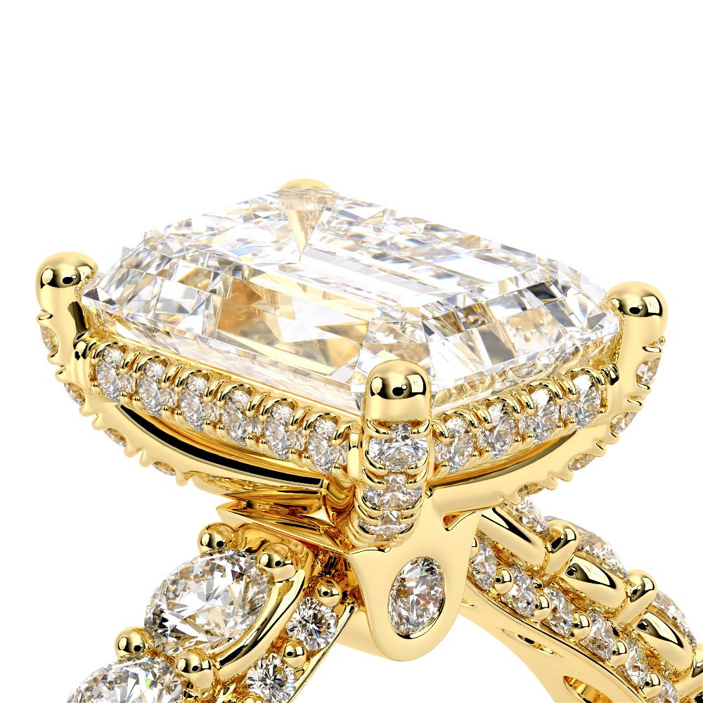 Couture-0489EM25-14K Yellow Gold Emerald