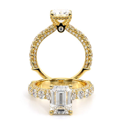 Verragio Pave Emerald Engagement Ring