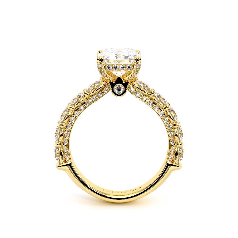 Couture-0489EM34-14K Yellow Gold Emerald