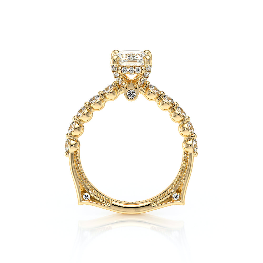 Verragio Halo Emerald Engagement Ring