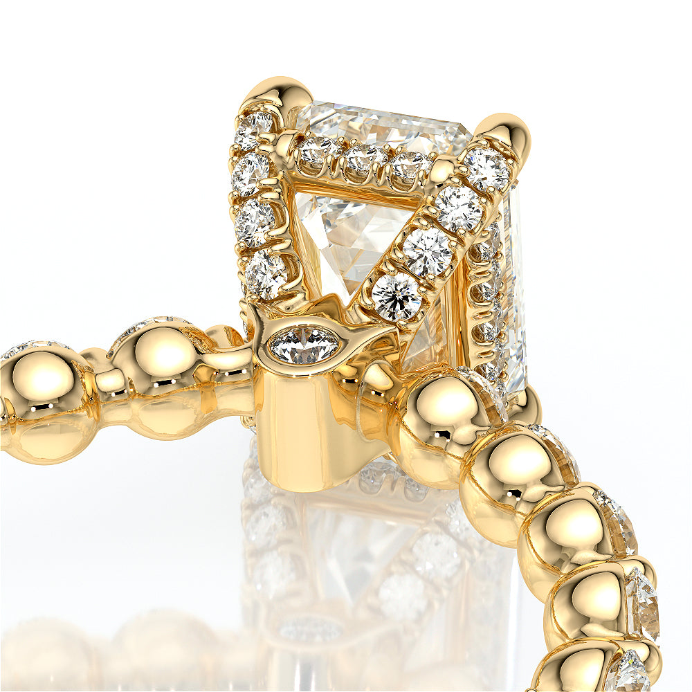 Verragio Halo Emerald Engagement Ring