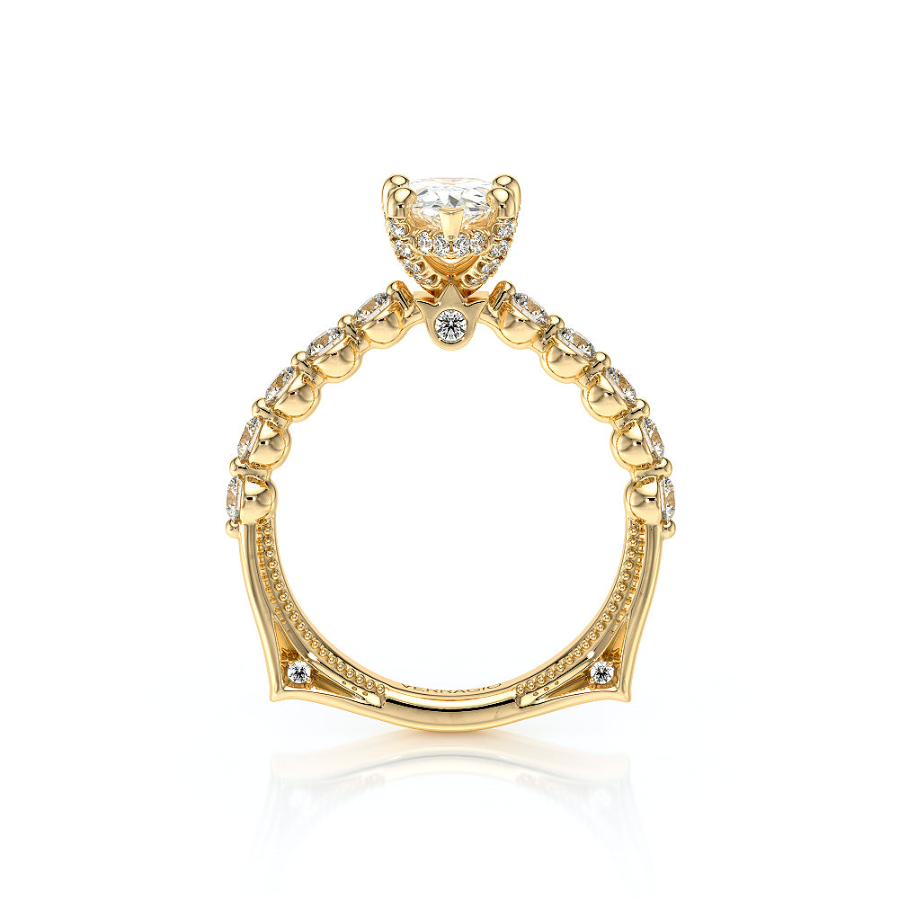 Vanguard-2201PS-14K Yellow Gold Pear