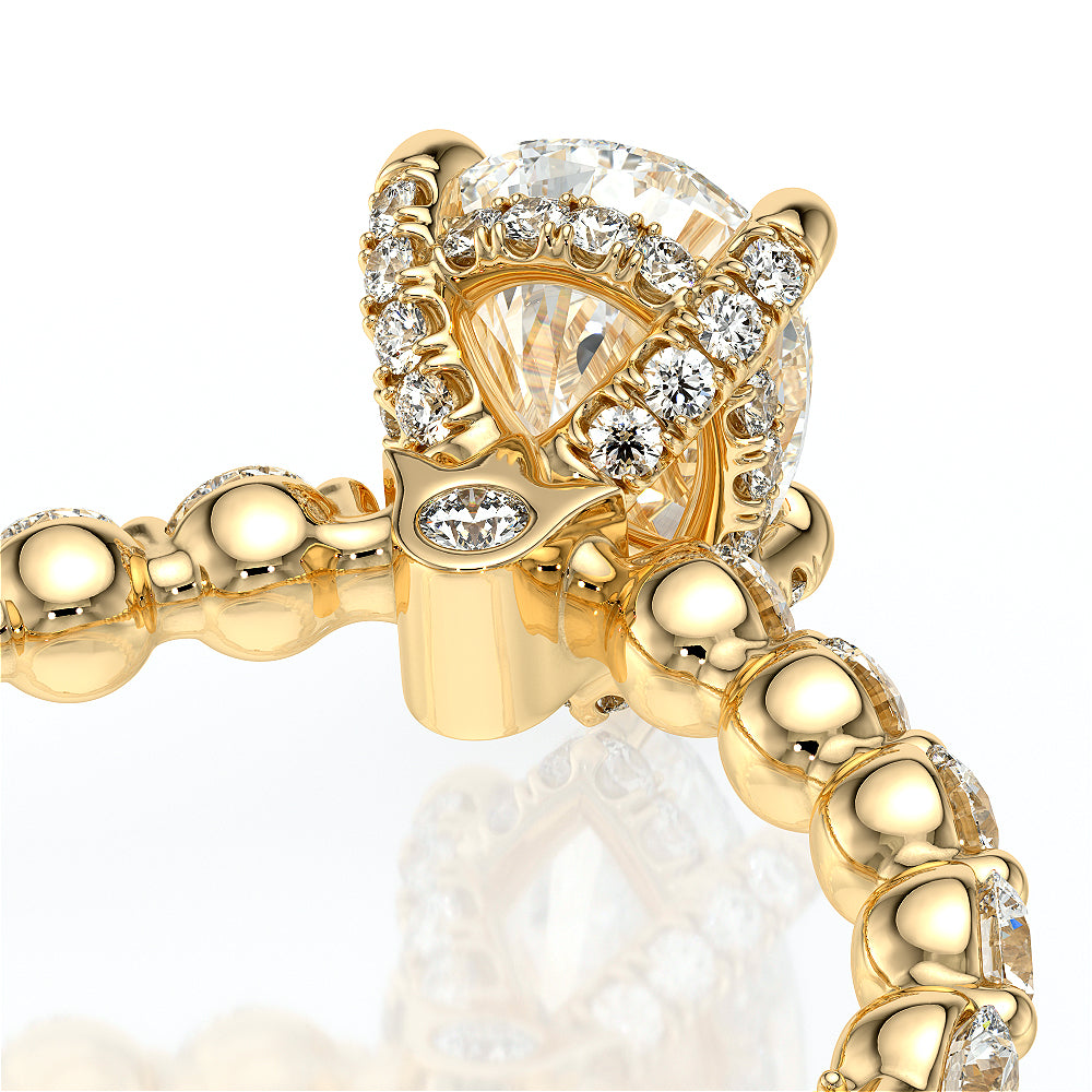 Vanguard-2201PS-18K Yellow Gold Pear