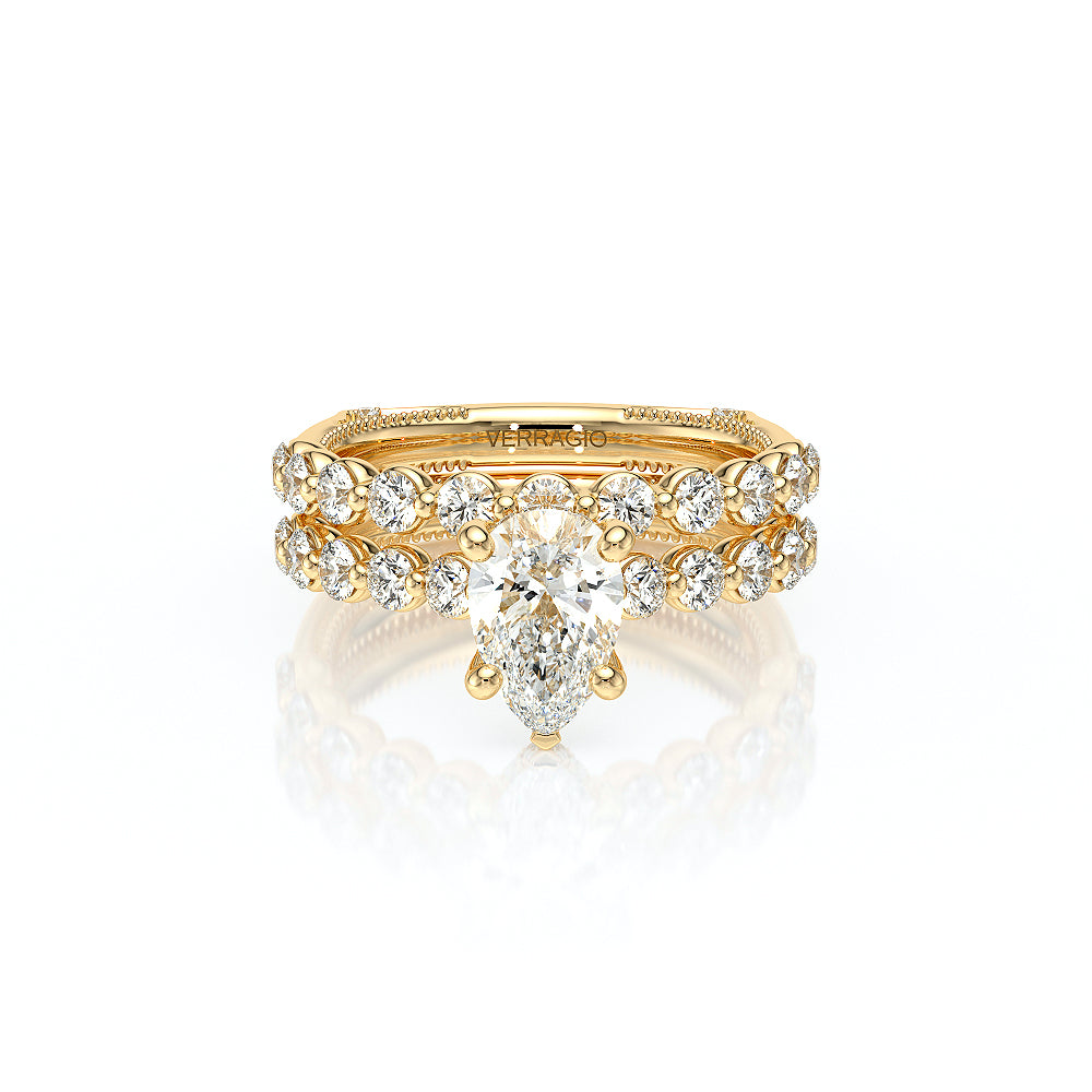 Vanguard-2201PS-18K Yellow Gold Pear