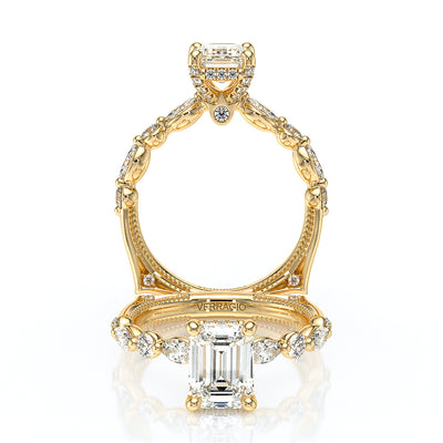 Verragio Halo Emerald Engagement Ring
