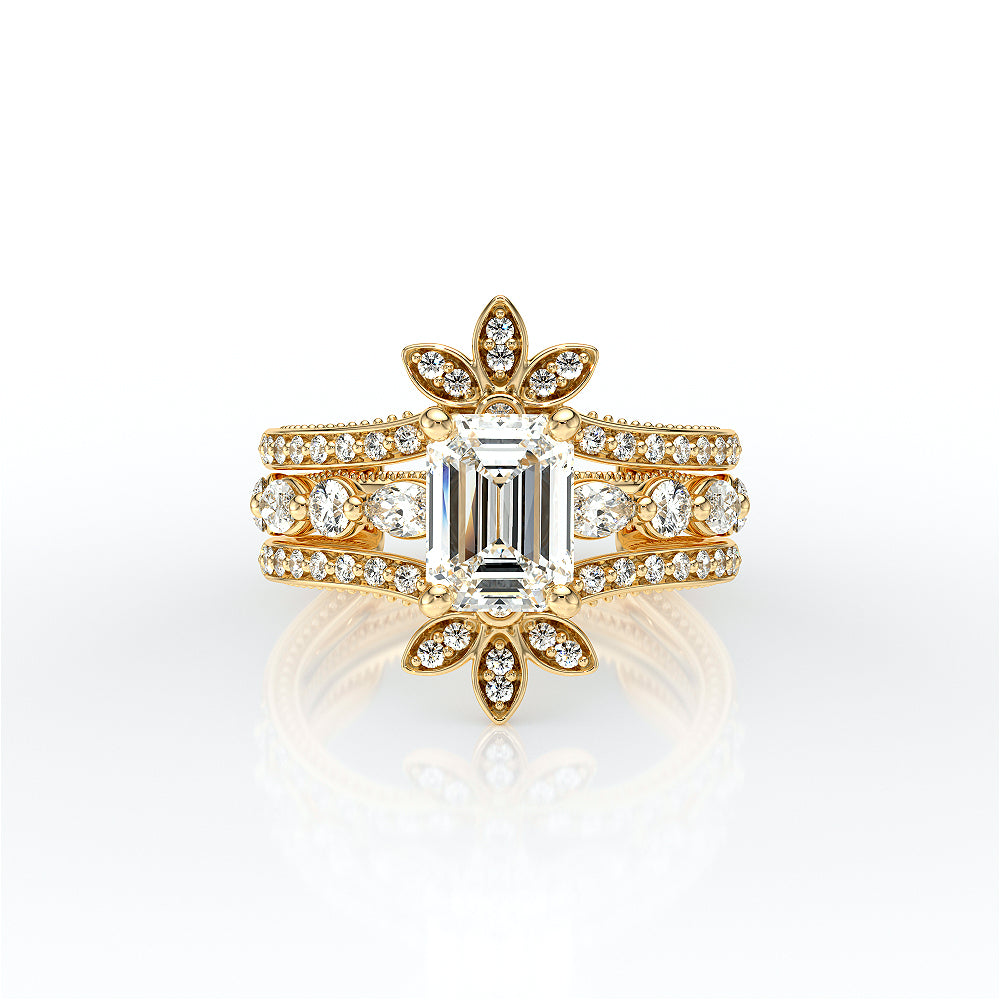 Vanguard-2202EM-18K Yellow Gold Emerald