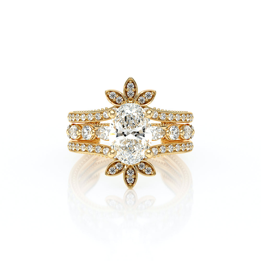 Vanguard-2202OV-18K Yellow Gold Oval