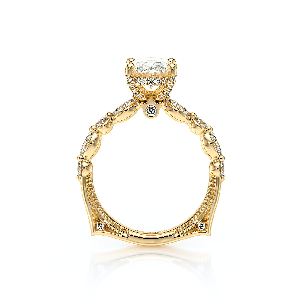 Vanguard-2202OV-18K Yellow Gold Oval