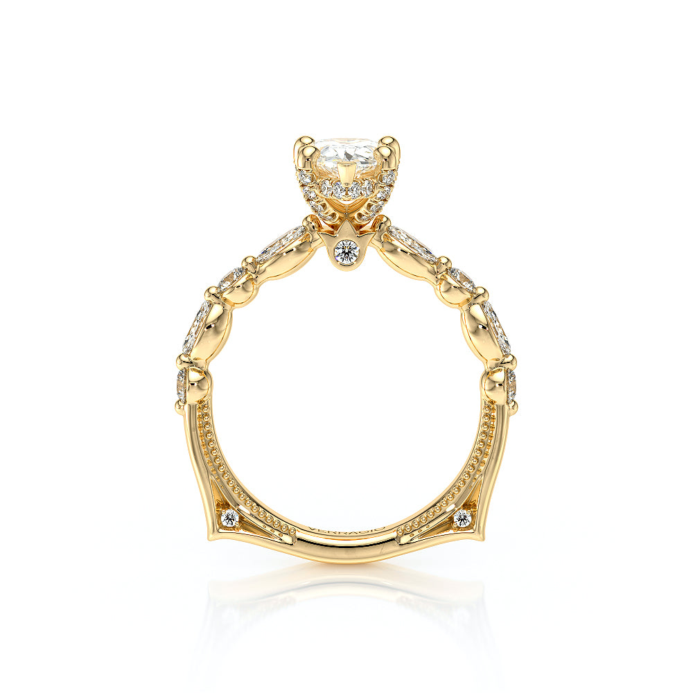 Vanguard-2202PS-18K Yellow Gold Pear